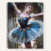 Bailarina de ballet en tutu azul