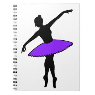Cuaderno Bailarina de ballet púrpura bailarina regalo de pr