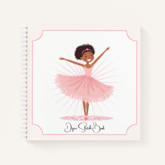 Cuaderno Bailarina de Ballet Rosa Caprichosa