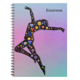 Cuaderno Bailarina de Moda de moda sobre los colores del ar
