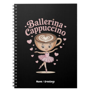 Cuaderno Bailarina Divertida Cappuccina Meme Italiano Brain