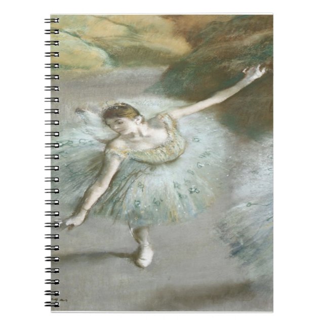 Cuaderno Bailarina en verde por Edgar Degas (Frente)