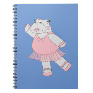Cuaderno Bailarina Hipopótamo Azul illusima