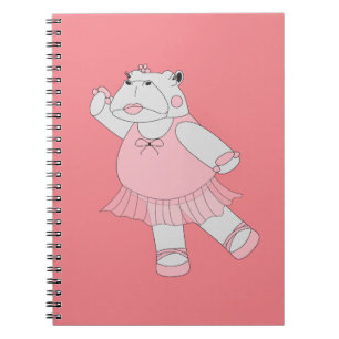 Cuaderno Bailarina Hipopótamo Melocotón ilusima
