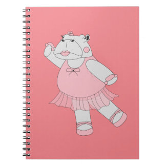 Cuaderno Bailarina Hipopótamo Melocotón ilusima
