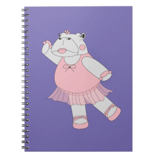 Cuaderno Bailarina Hipopótamo Púrpura illusima