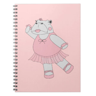 Cuaderno Bailarina Hipopótamo Rosa Claro illusima