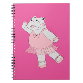 Cuaderno Bailarina Hipopótamo Rosa illusima
