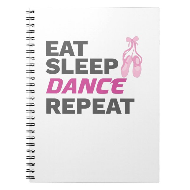Cuaderno Bailarina para bailarina comiendo baile de sueño r (Frente)