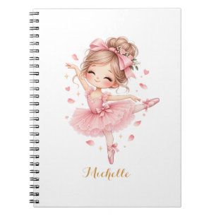 Cuaderno Bailarina Princesa Personalizada Dulce y Linda