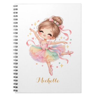 Cuaderno Bailarina Princesa Personalizada Linda Dulce