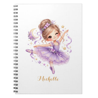 Cuaderno Bailarina Princesa Personalizada Linda Dulce