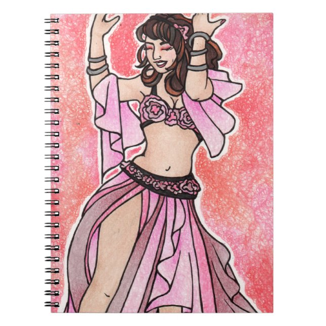 Cuaderno Bailarina rosa Habibi (Frente)