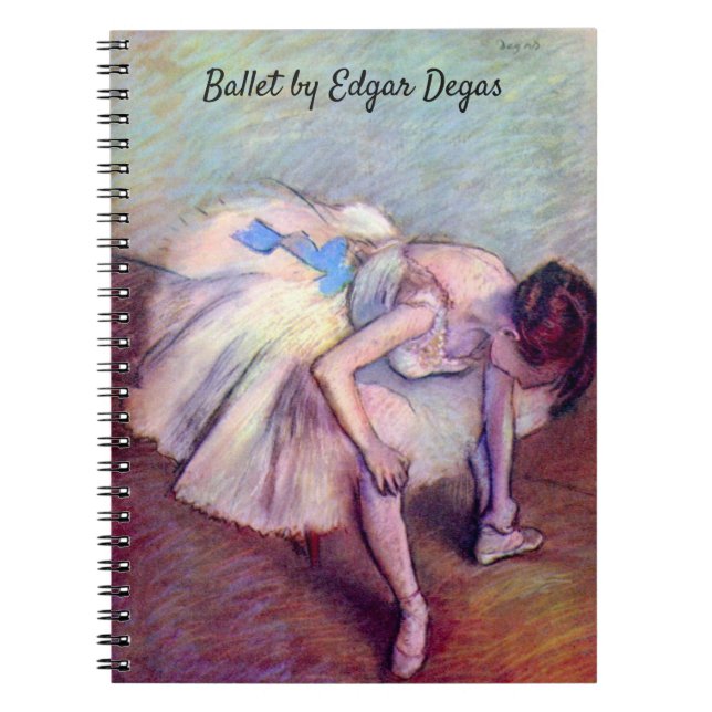 Cuaderno Bailarina sentada de Edgar Degas, Ballet de arte (Frente)