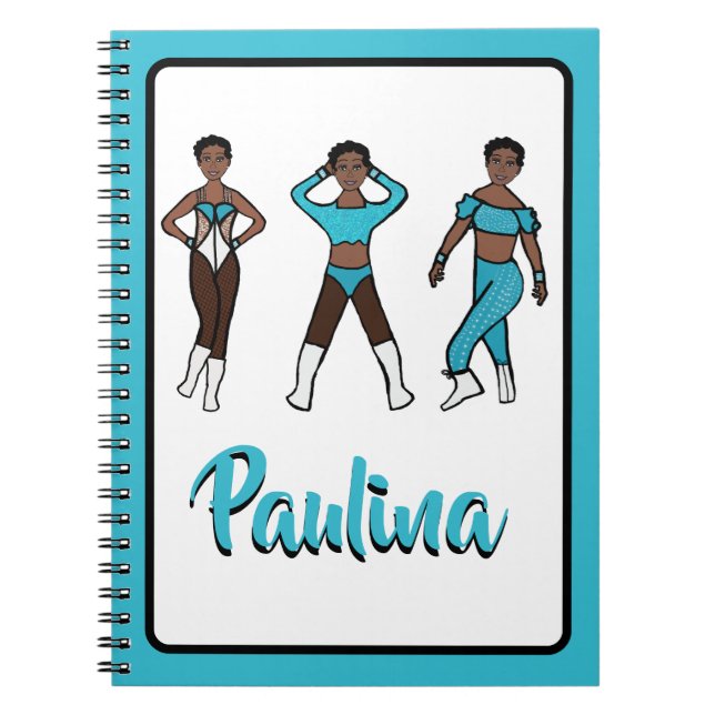 Cuaderno Bailarina Tri Pose Aqua #1 (Frente)