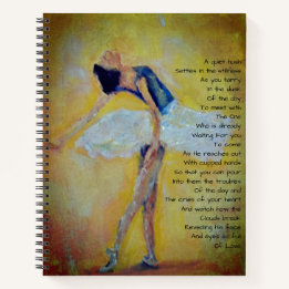 Cuaderno Bailarina y poesía inspiradora