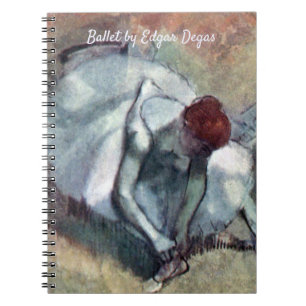 Cuaderno Bailarinas atándose los zapatos por Edgar Degas