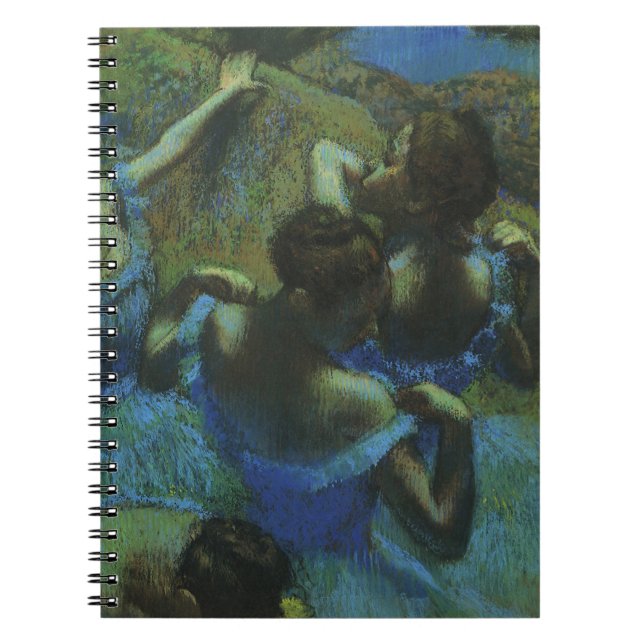 Cuaderno Bailarinas azules de Edgar Degas, impresionismo vi (Frente)