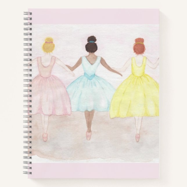 Cuaderno Bailarinas de ballet de punta (Anverso)