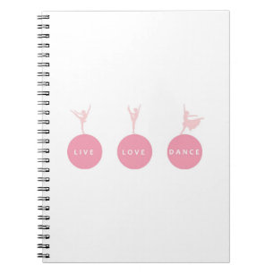 Cuaderno Bailarinas vivas de la danza del amor - rosa -