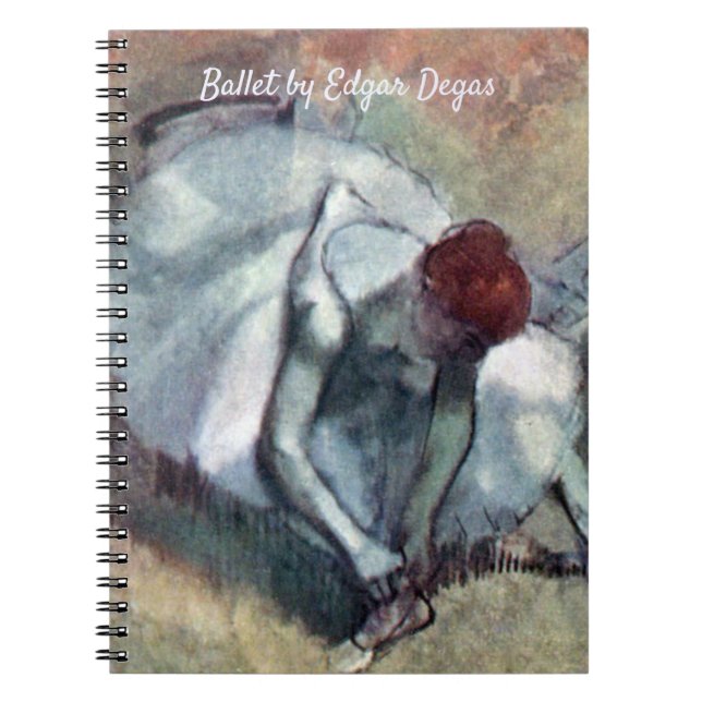Cuaderno Bailarines con sus zapatos por Edgar Degas (Frente)