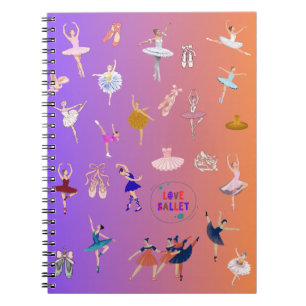 Cuaderno Bailarines de ballet elegantes