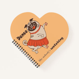 Cuaderno Baile como si nadie viera a Pug Chica