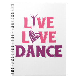 Cuaderno Baile De Amor Vivo - Camiseta Regalo Para Bailarin