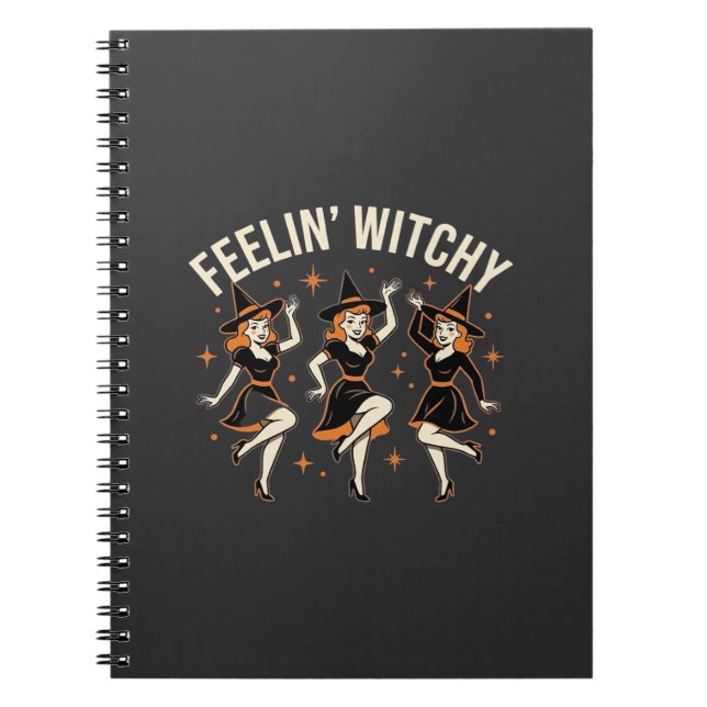 Cuaderno Baile de Bruja de Halloween con Vibra de Bruja (Frente)