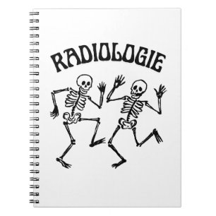 Cuaderno Baile de Esqueleto de Radiología Humor Antiguo