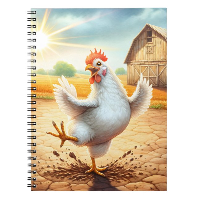 Cuaderno Baile De Pollos En El Barnyard (Frente)