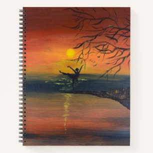 Cuaderno Baile en el resplandor del atardecer obra de