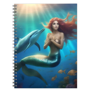Cuaderno "Baile oceánico: Sirena y viaje de delfines"