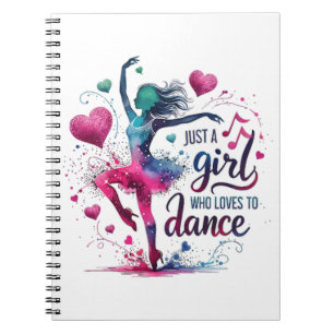 Cuaderno Baile Retro Solo Una Chica Que Ama Bailar