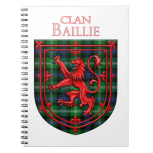 Cuaderno Baillie de Polkemett Green Tartan Scottish Plaid