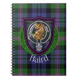 Cuaderno Baird Scottish Clan Tartan & Crest
