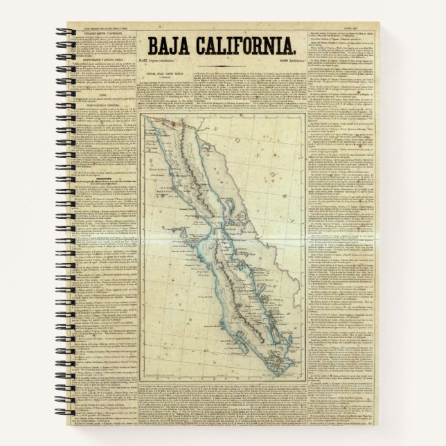 Cuaderno Baja California, México (Anverso)