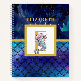 Cuaderno Bajo el mar con el caballito de mar Unicornio añad