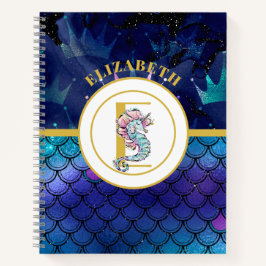 Cuaderno Bajo el mar con el caballito de mar Unicornio añad