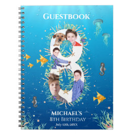 Cuaderno Bajo la foto del mar Gran Libro de Cumpleaños