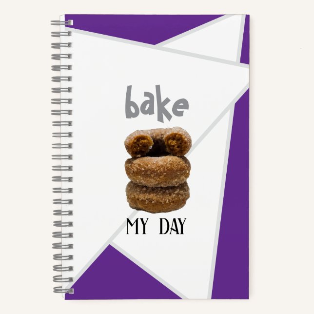 Cuaderno Bake Purple Bake My Day Spiral Notebook (Anverso)