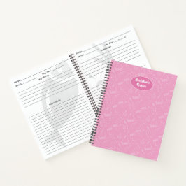 Cuaderno Bakeware Pastry Utensil Pink Seamless Pattern