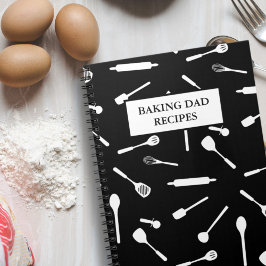Cuaderno Baking Dad Recetas Kitchen Tool Blank Lining