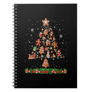 Cuaderno Baking Gingerbread Cookie El Árbol De Navidad Ilum