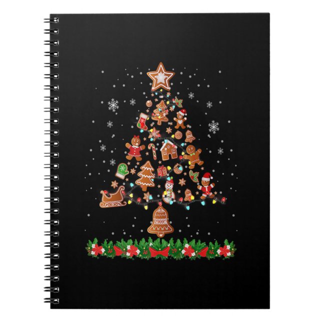 Cuaderno Baking Gingerbread Cookie El Árbol De Navidad Ilum (Frente)