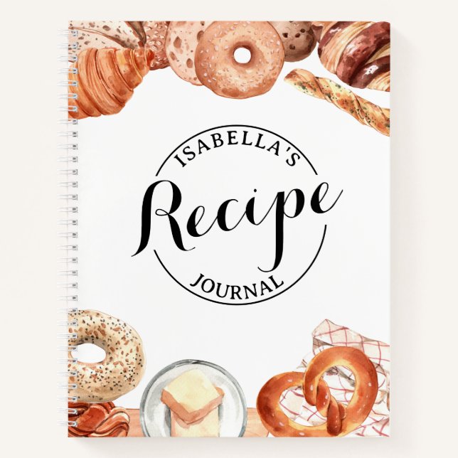 Cuaderno Baking Love Personalizable Recipe (Anverso)