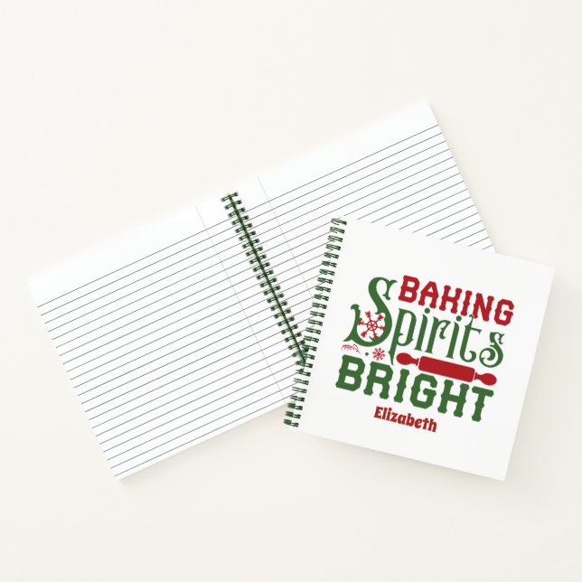 Cuaderno Baking Spirits Bright add name agrega tu propia re (Interior)