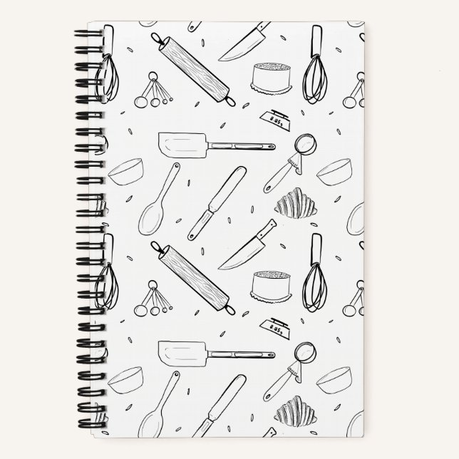 Cuaderno Baking Utensil Patterado (Anverso)