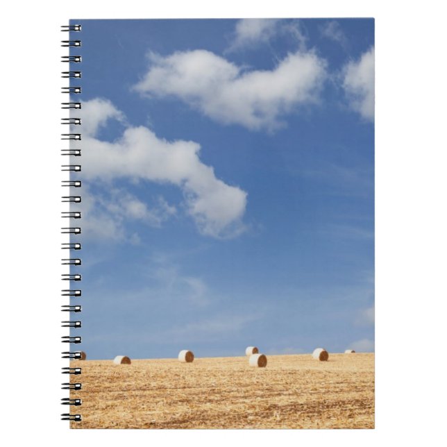 Cuaderno Balas de heno en campo (Frente)