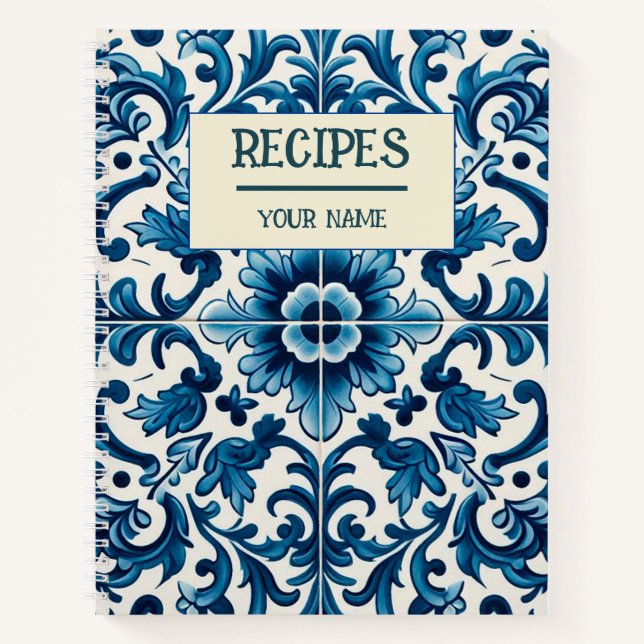 Cuaderno Baldosa azul portuguesa (Anverso)